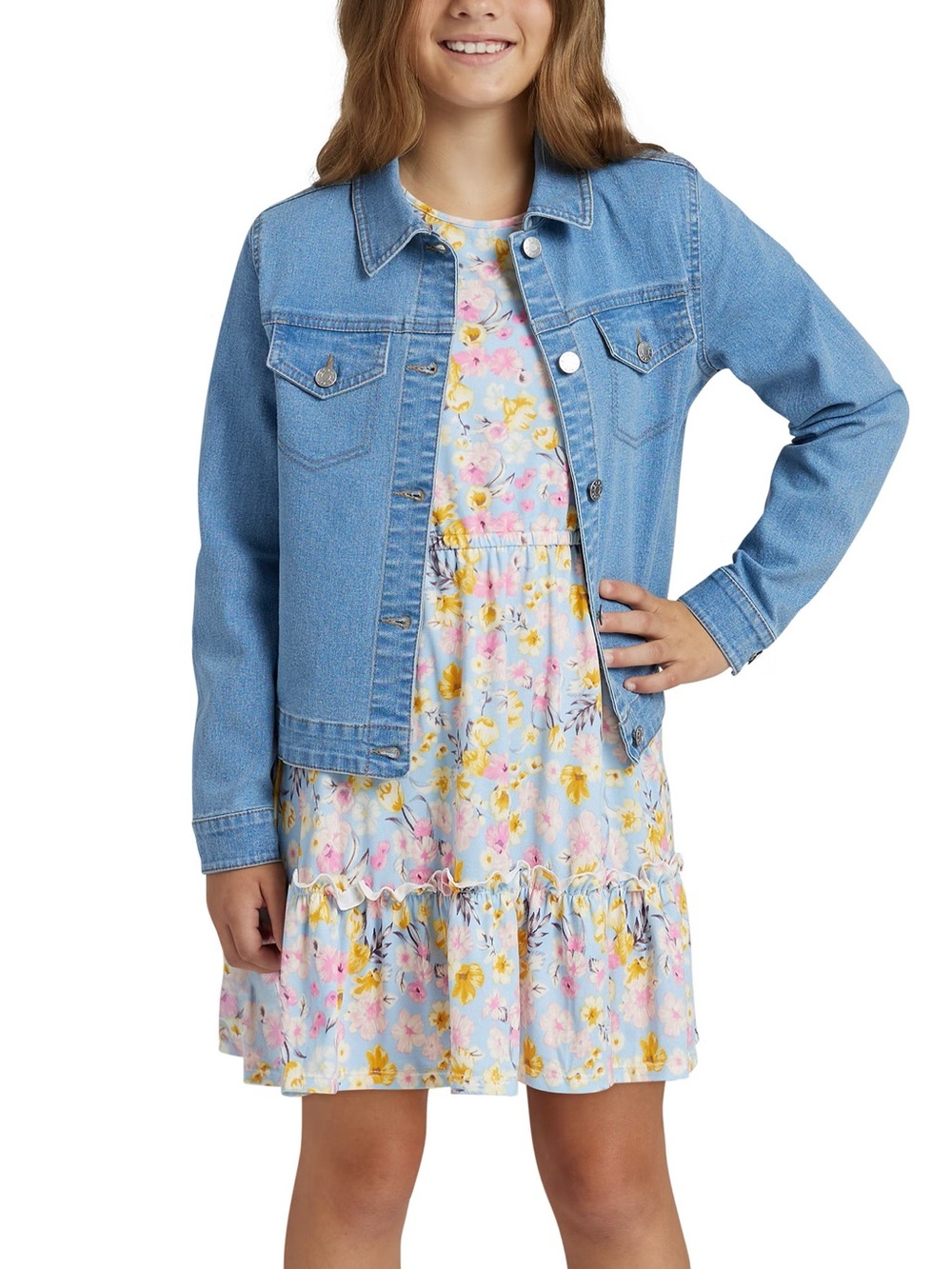 BCBG girls Denim Jacket - Light Blue